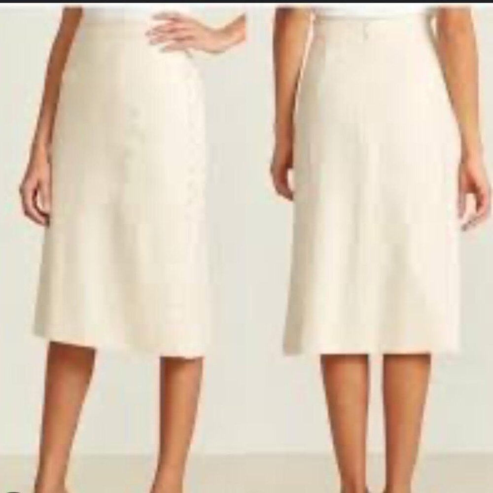 Madewell Linen Midi Skirt